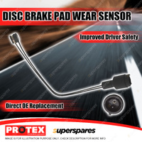 Protex Rear Brake Pad Wear Sensor for BMW 520i E34 2.0L Sedan 1988-1990