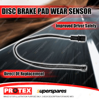 Protex Rear Brake Pad Wear Sensor for Porsche 944 S 2.5 Coupe 1987-1989 GIC1013P
