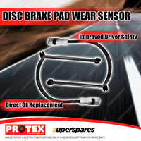 2 x Protex Front Brake Pad Wear Sensors for Porsche 928 GT 5.0L Coupe 1989-1991