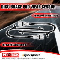 2 x Protex Front Brake Pad Wear Sensors for Porsche 928 GTS 5.4L Coupe 1992-1995