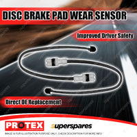 2 x Protex Rear Brake Pad Wear Sensors for Porsche 944 S 2.5L 1987-1989 GIC1014P