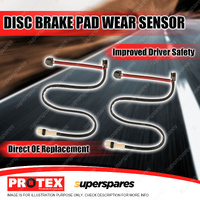 2x Protex Front or Rear Brake Pad Wear Sensors for Porsche 911 996 997 3.6 99-09