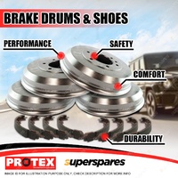 Full Set Front + Rear Protex Brake Drums Brake Shoes for Toyota Hilux RN20 72-74