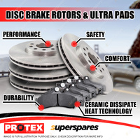 Front + Rear Disc Brake Rotors Brake Pads for Subaru WRX VAF 2.5L 2013-2017