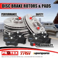 Full Set Front + Rear Disc Rotors Brake Pads for Lexus IS F USE20 12/07-on