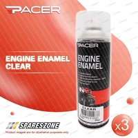 3 x Pacer Engine Enamel Clear 300G - Silicone-Ceramic Nano-Technology Heatproof