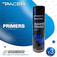 3 x Pacer R42 Bumper Primer Grey 400G - Excellent Adhesion Provides Durable Base