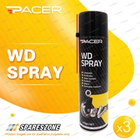 3 x Pacer WD Spray 400G - Lubrication Rust Prevention Electrical Maintenance