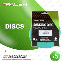 5 x Pacer Abrasive Discs Diameter 150mm 6H 120 Grit Sanding Tasks