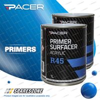 2 x Pacer R45 Acrylic Primer Surfacer 1Litre Single Pack Acrylic Paint Systems