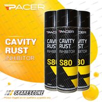 3 x Pacer S80 Cavity Rust Inhibitor 400 Gram for Cars Trucks Caravans 4WDs
