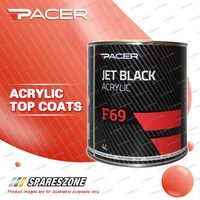 1 x Pacer F69 Jet Black Acrylic 4 Litre Special UV Absorbing Additives