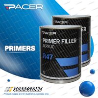 2 x Pacer R47 Primer Filler 1Litre for Use Under Acrylic And Enamel Paints