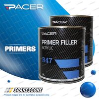 2 x Pacer R47 Primer Filler 4 Litre for Use Under Acrylic And Enamel Paints