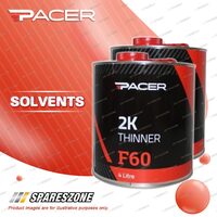 2 x Pacer F60 2K Thinners 4 Litre Solvents Premium Quality Brand New