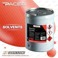 1 x Pacer F62 Acetone 20 Litre Removes Silicone Wax Polish Grease Oil Tar