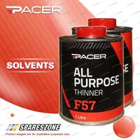 2 x Pacer F57 All Purpose Thinners 1Litre Solvents Premium Quality Brand New