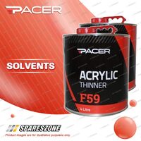 2 x Pacer F59 Acrylic Thinners 4 Litre Solvents Premium Quality Brand New