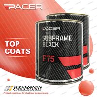 2 x Pacer F75 Subframe Black 4 Litre Top Coats Special UV Absorbing Additives