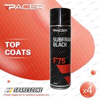 4 x Pacer F75 Subframe Black 400 Gram Special UV Absorbing Additives