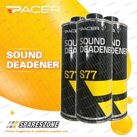 3 x Pacer S77 Sound Deadener 1Litre Flexible Textured Underbody Coating