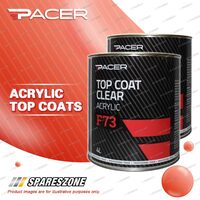 2 x Pacer F73 Top Coat Clear Acrylic 4 Litre Special UV Absorbing Additives