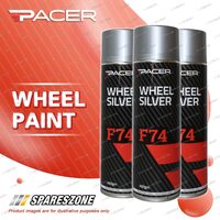 3 x Pacer F74 Wheel Silver 400 Gram Durability And Weathering Properties