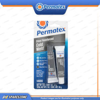 Permatex Steel Reinforced Cold Weld Bonding Compound 2 x 29ML Dries Dark Grey