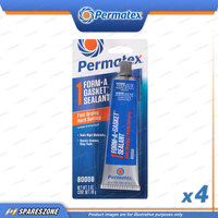 4 x Permatex Form-A-Gasket #1 Sealant Carded 85G Fast-Drying and Hard-Setting