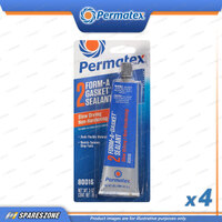 4 x Permatex Form-A-Gasket #2 Sealant Tube Carded 85G Slow-Drying Non-Hardening