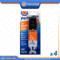 4 x Permatex 30 Minute High Strength Epoxy Dual Syringe 25ML Water Resistant