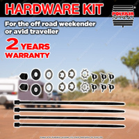 Polyair Mounting Hardware Kit for Hard Air Line Kits - Suitable for Bellows Kits