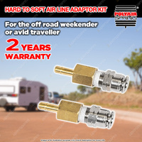 Polyair Air Line Adaptor Kit Soft Air Line to 1/4" Hard - Suit Compressor Kits