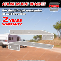 Polyair Airbag Left Hand + Right Hand Air Line Mount Bracket for Tow Plug