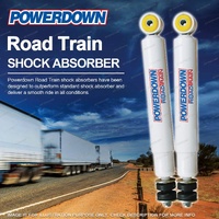 2 x Front POWERDOWN ROAD TRAIN Shock Absorbers for FORD Cargo MULTI LEAF FRONT