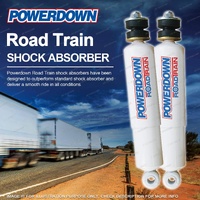 2 x Front POWERDOWN ROAD TRAIN Shock Absorbers for INTERNATIONAL 4900 Navistar