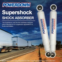 2 x Rear POWERDOWN SUPERSHOCK Shocks for ISUZU CXY Series CXY385 19mm mounts