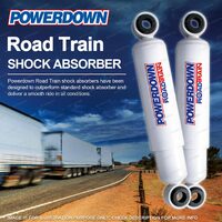 2 Front POWERDOWN ROAD TRAIN Shock Absorbers for UD CB20 U32L MULTILEAF SPRINGS