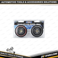 2 Pcs of Charge 12V Hi / Low Disc Horn - 90mm Diameter for All Types of Vehicles