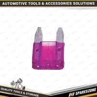 10 Pcs of Charge 3 Amp Mini Blade Fuse Purple Colour - for Car & Truck Parts