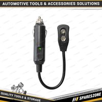 Charge Computer Memory Saver - with 9V Battery Insert into Cigarette Lighter