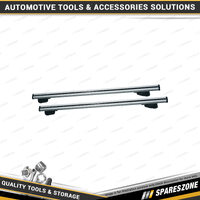 2Pc Loadmaster Lockable Roof Rack - for Vehicles with Roof Rails 120cm 59KG Load