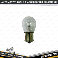 10 Pcs of Motolite 12V 21W Offset Clear BA15S Globe - Single Contact Light Bulbs