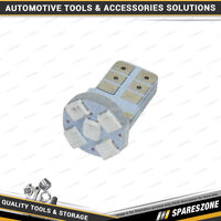 2 Pcs of Motolite Narrow SMD T10E Globe - 5 Chips Blue Interior Light Bulbs