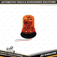 Motolite 12V Amber Revolving Light - Screw On Type 200mm Wire Hardwire Only