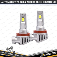 2 Pcs of Motolite H11 Direct Fit LED Headlight Canbus Globes - with Cooling Fan
