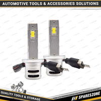 2 Pcs Motolite H1/H3 Direct Fit LED Headlight Canbus Globes - with Cooling Fan