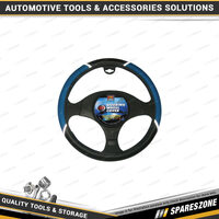 PC Covers 38cm Steering Wheel Cover - Blue Breathe Free Anti-Slip Wheel Cover