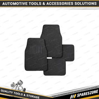 4 Pcs of PC Covers Black Carpet Mat Set - Front 68 x 44cm Rear 34 x 44cm