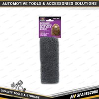 PC Covers Sheep Skin Seat Belt Buddies - Charcoal Use on Safety Belt